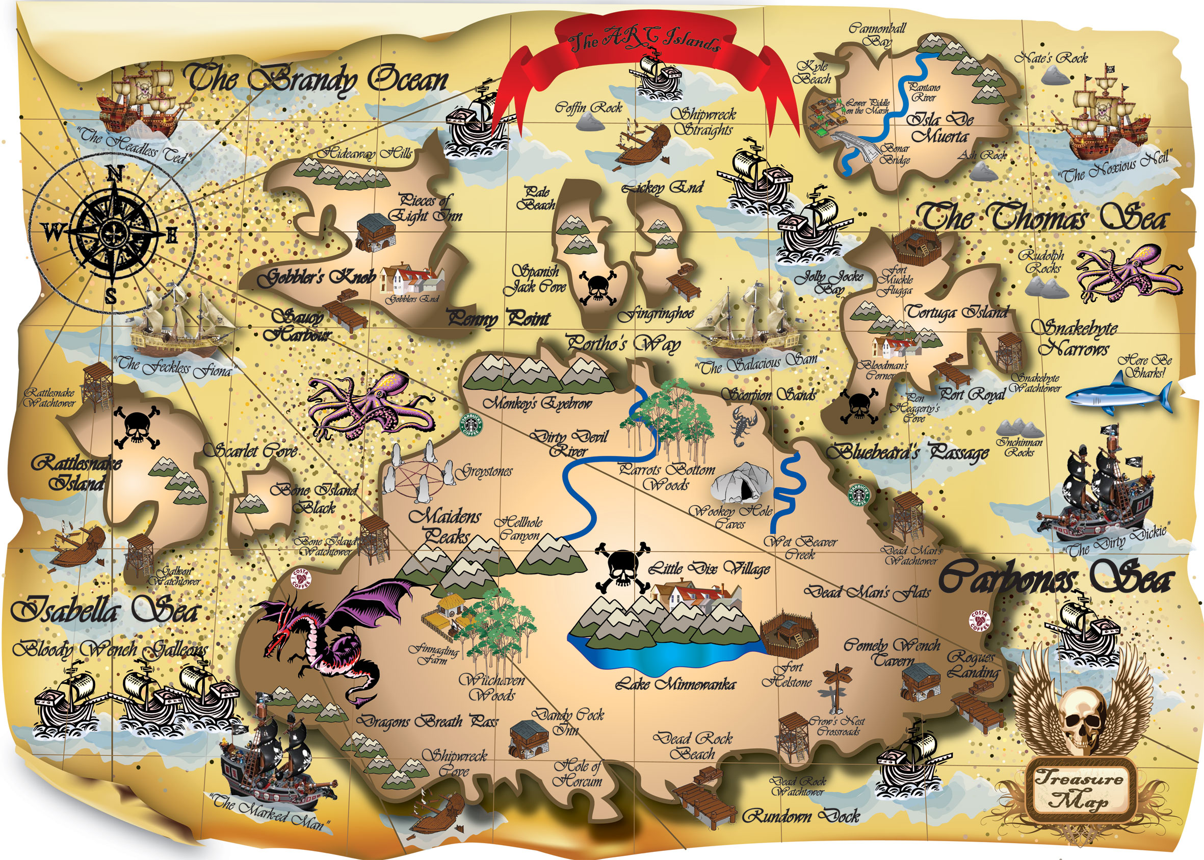 Pirate Treasure Maps 4